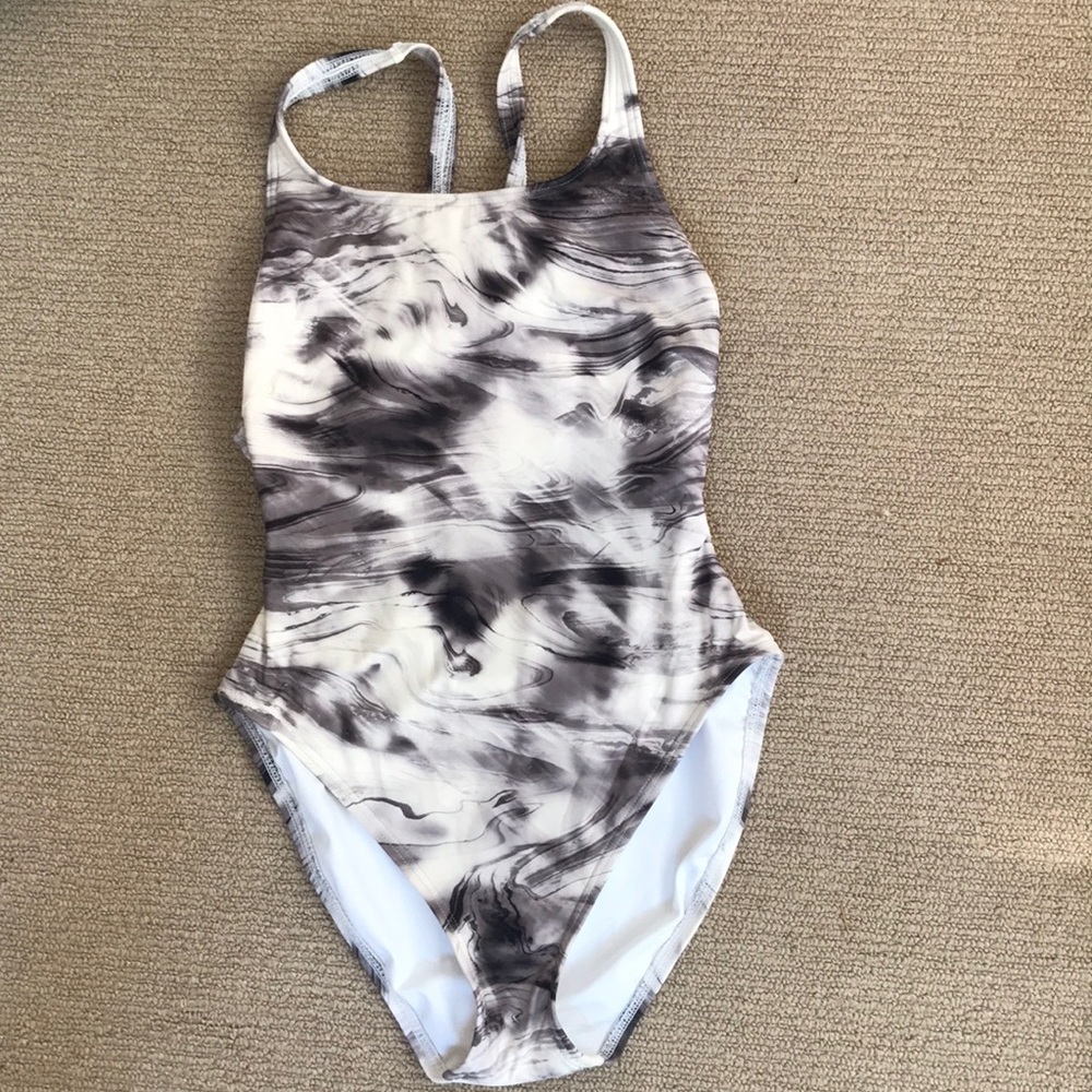 Swirly swimsuit